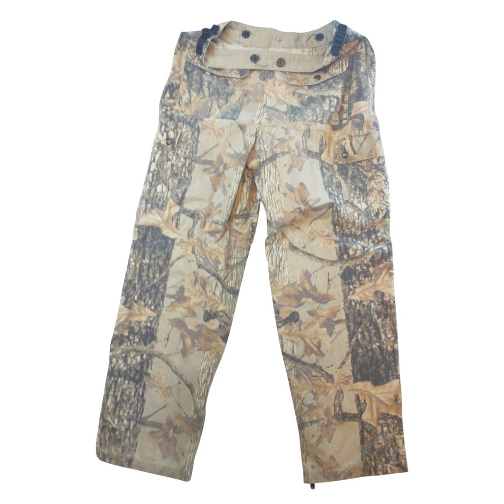 Northwest Territory Mens Camo Cargo Pants Large Adjustable Waist Hunting Tree